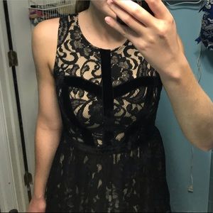 Black lace dress